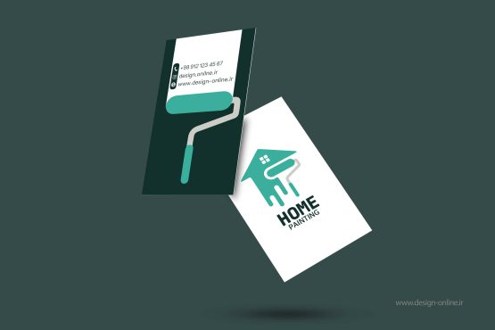 طرح لایه باز کارت ویزیت نقاشی ساختمان طرح لایه باز کارت ویزیت نقاشی ساختمان