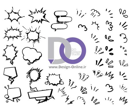 پک حرفه ای وکتور افکت های کمیک و انفجار کارتونی پک حرفه ای وکتور افکت های کمیک و انفجار کارتونی